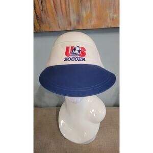 Vintage USA Soccer Visor – Anaconda Sports – Made in Taiwan – White/Blue –...